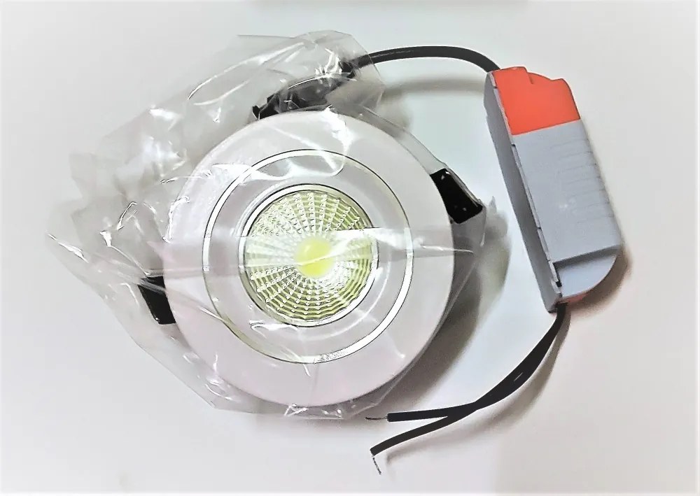 Mini Spot Lámpa Extra Erős COB leddel / 3W Fehér külső 7,5 Cm