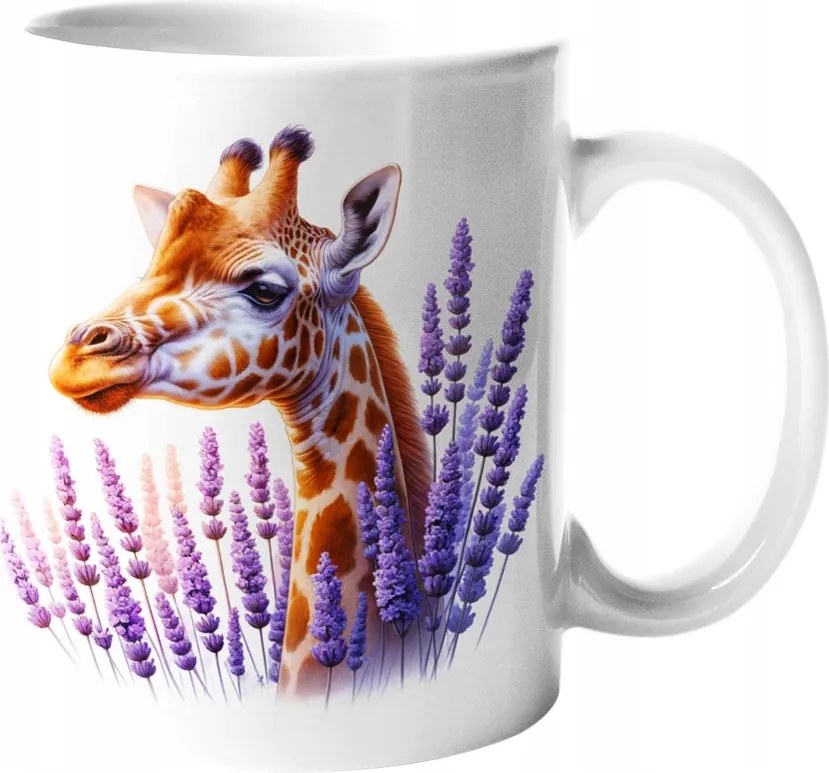Látványos Bögre Édes Zsiráf És Levendula Kerámia 330ML Doboz