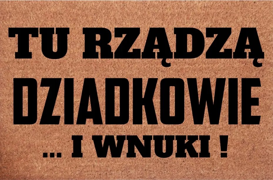 Lábtörlő az ajtóhoz Nagymama napja Itt a nagyszülők és az unokák uralkodnak