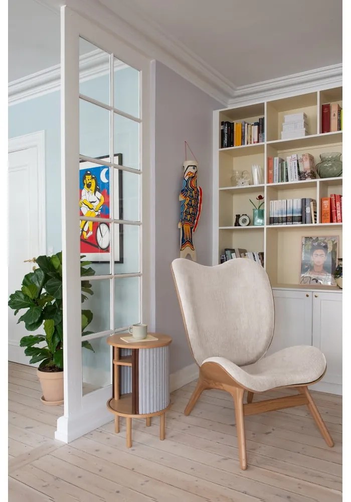 Tölgyfa kerek tárolóasztal ø 38 cm Audacious – UMAGE