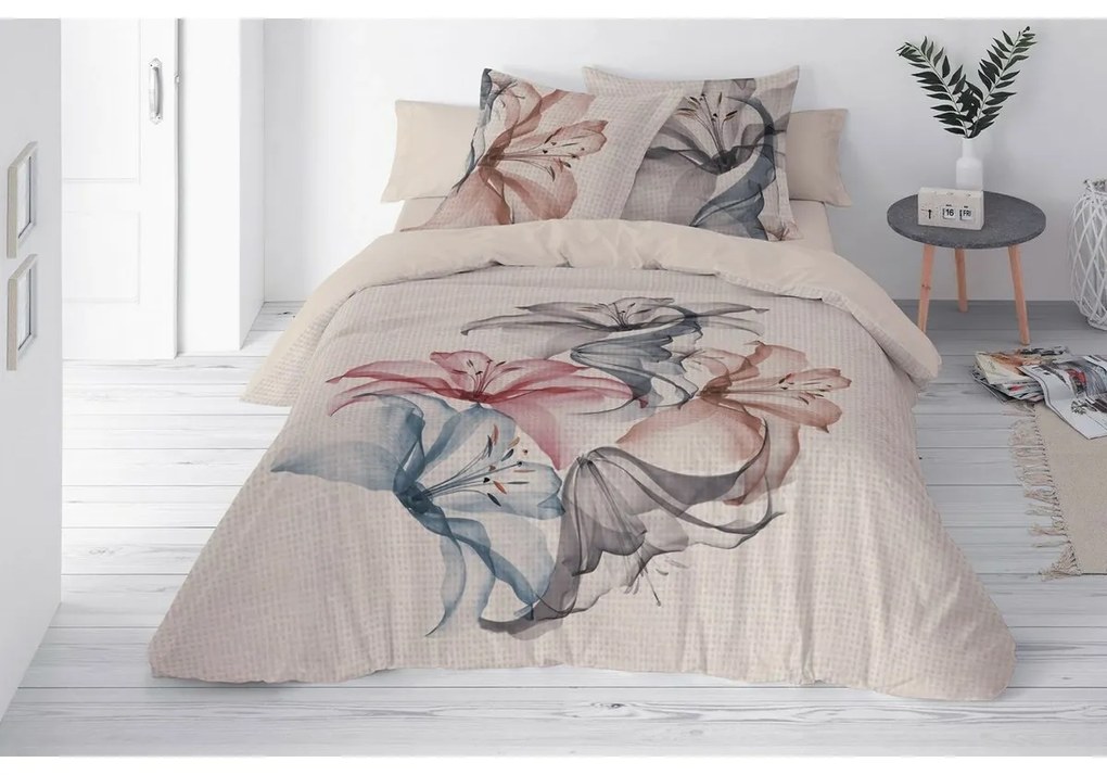 Lilie pamut és len keverékből készült ágyneműhuzat, 160 x 200 cm, 2 db 70 x 80 cm