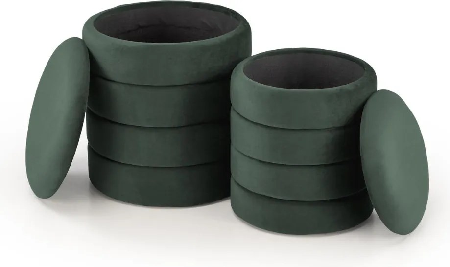 Pacho puff szett zöld