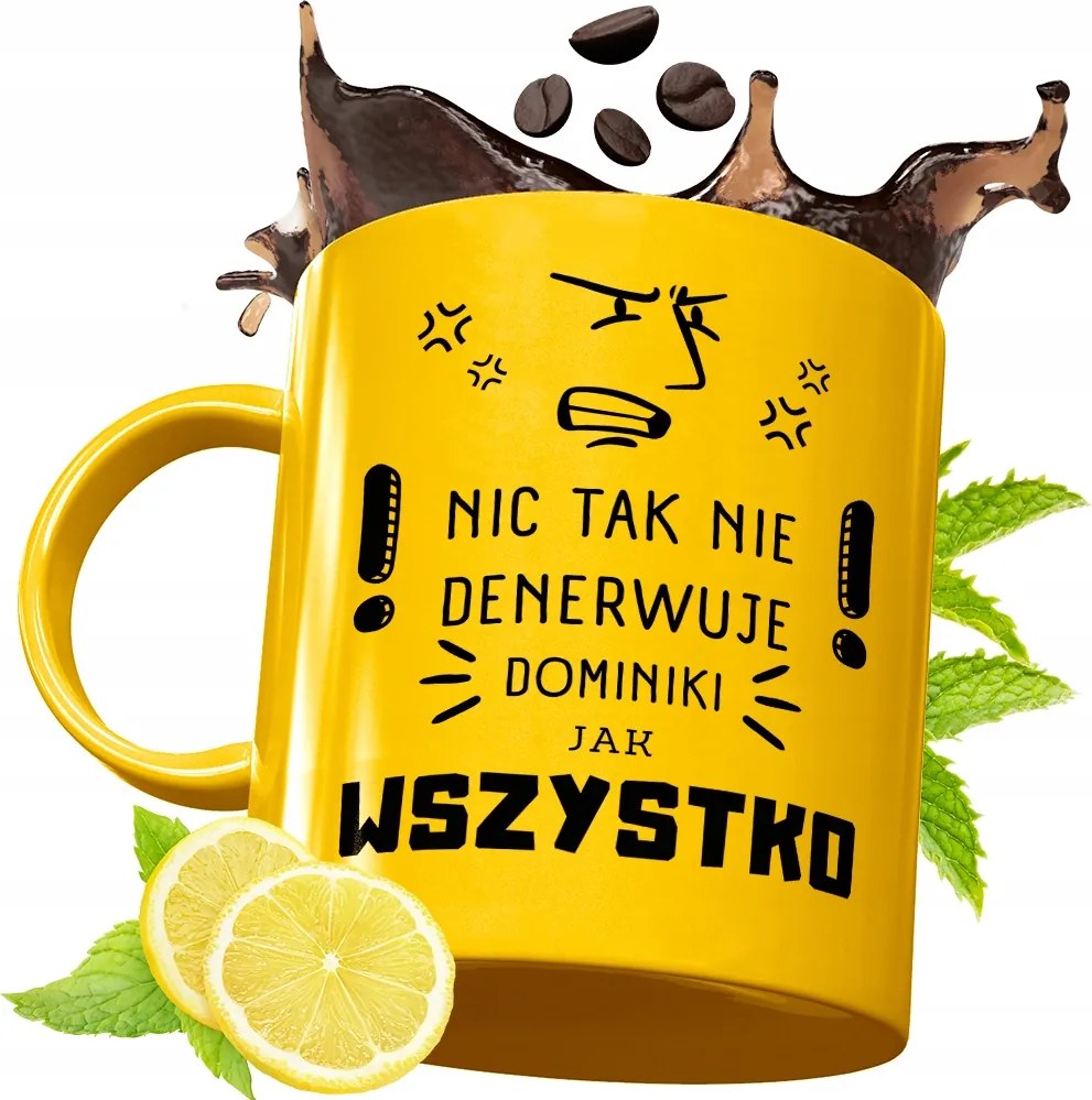 Arany Prémium Bögre Dominikának Születésnapra Ajándék Nyomtatott