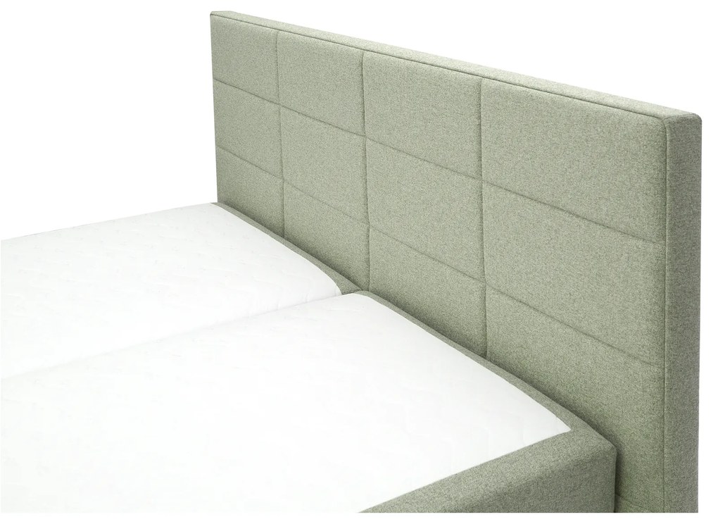 Franciaágy Boxspring 180 cm Revenant (mentol) (ágyráccsal és matraccal) (tárolóhellyel). 1098561