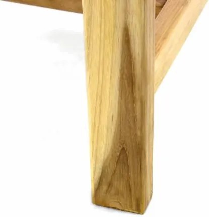 DIVERO Kerti asztal 120/170cm tíkfa