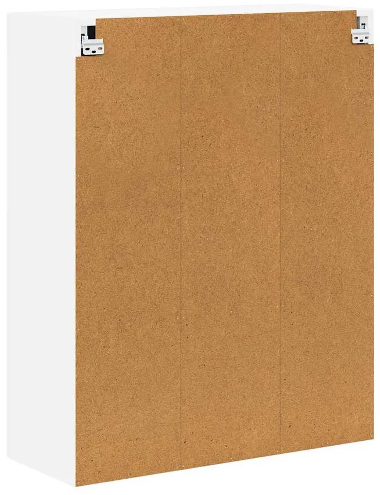 Fali konyhaszekrény polcokkal Fehér 80 x 31 x 100 cm Faanyag