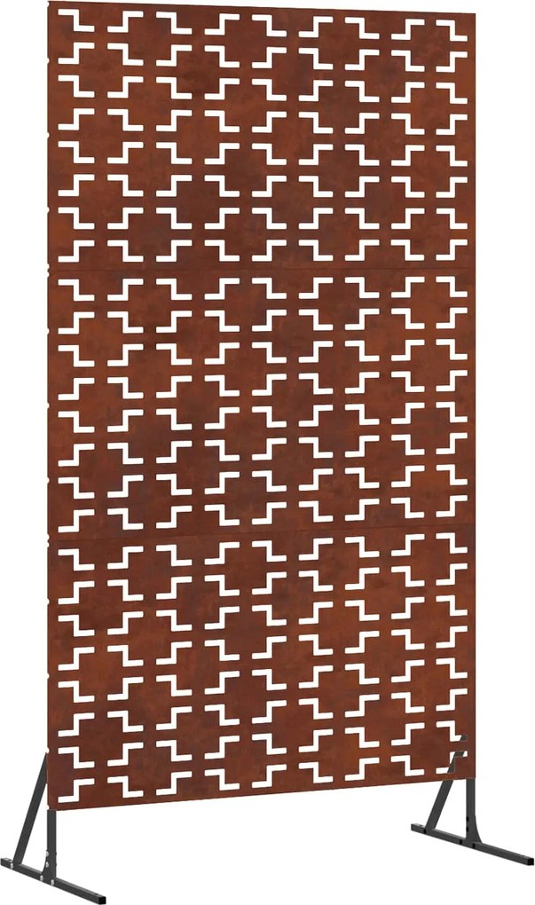 vidaXL Magánszféra Képernyő Szürke 100 x 50 x 180 cm Időjárásálló acél