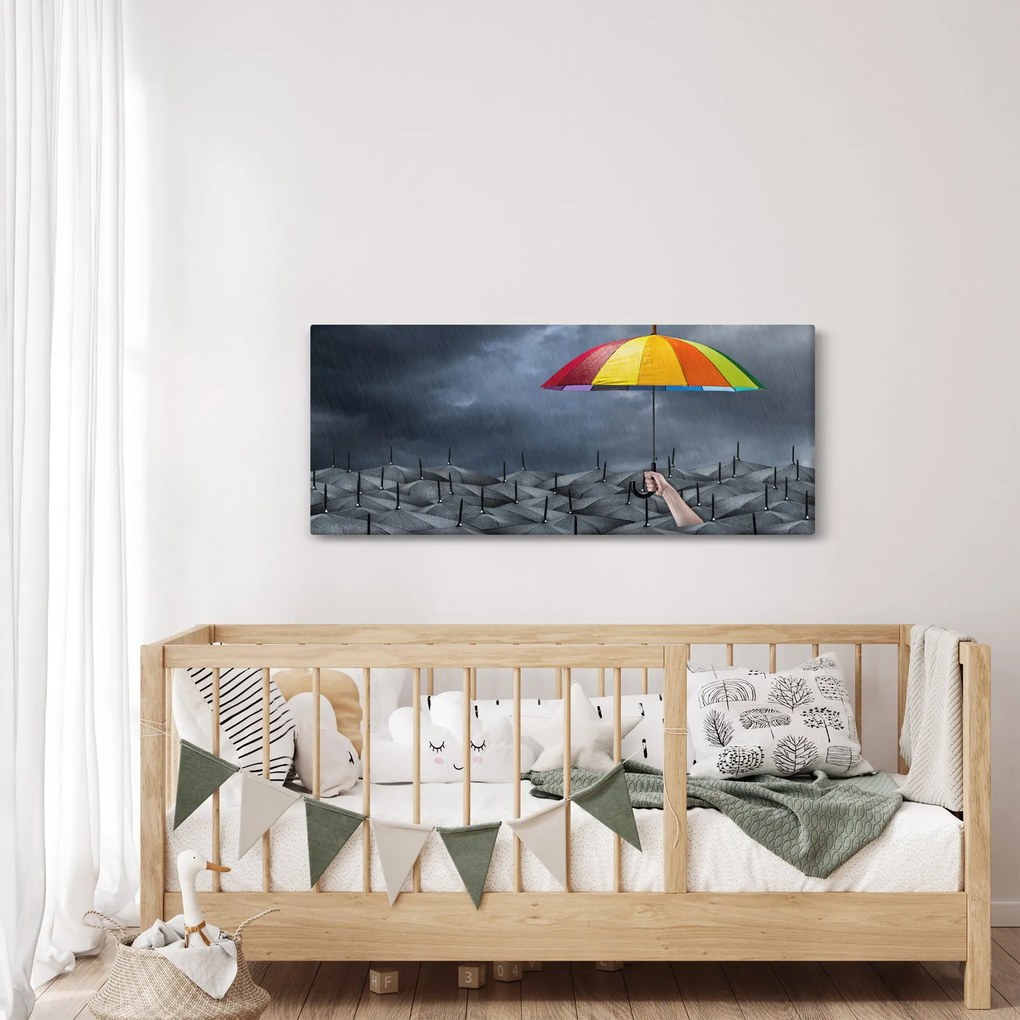 Kép - Esernyők (120x50 cm)