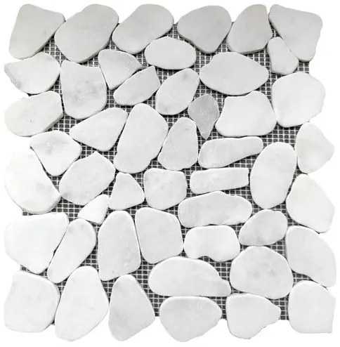 Kőmozaik Premium Mosaic Stone fehér 31x31 cm matt STMOSWHW