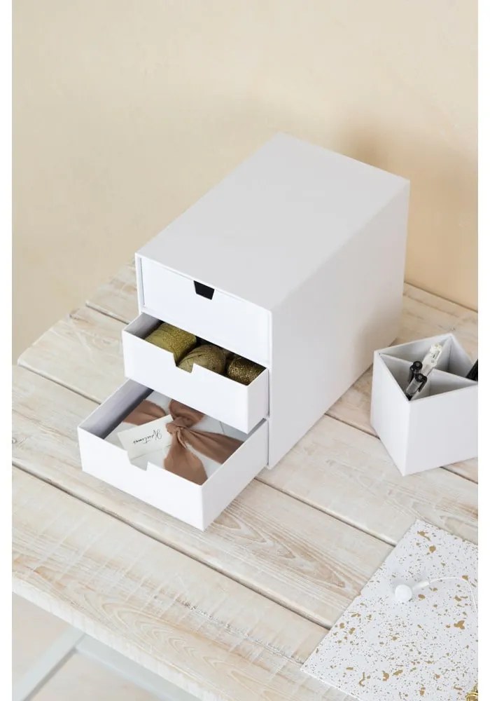 Ingrid fehér doboz 3 fiókkal - Bigso Box of Sweden