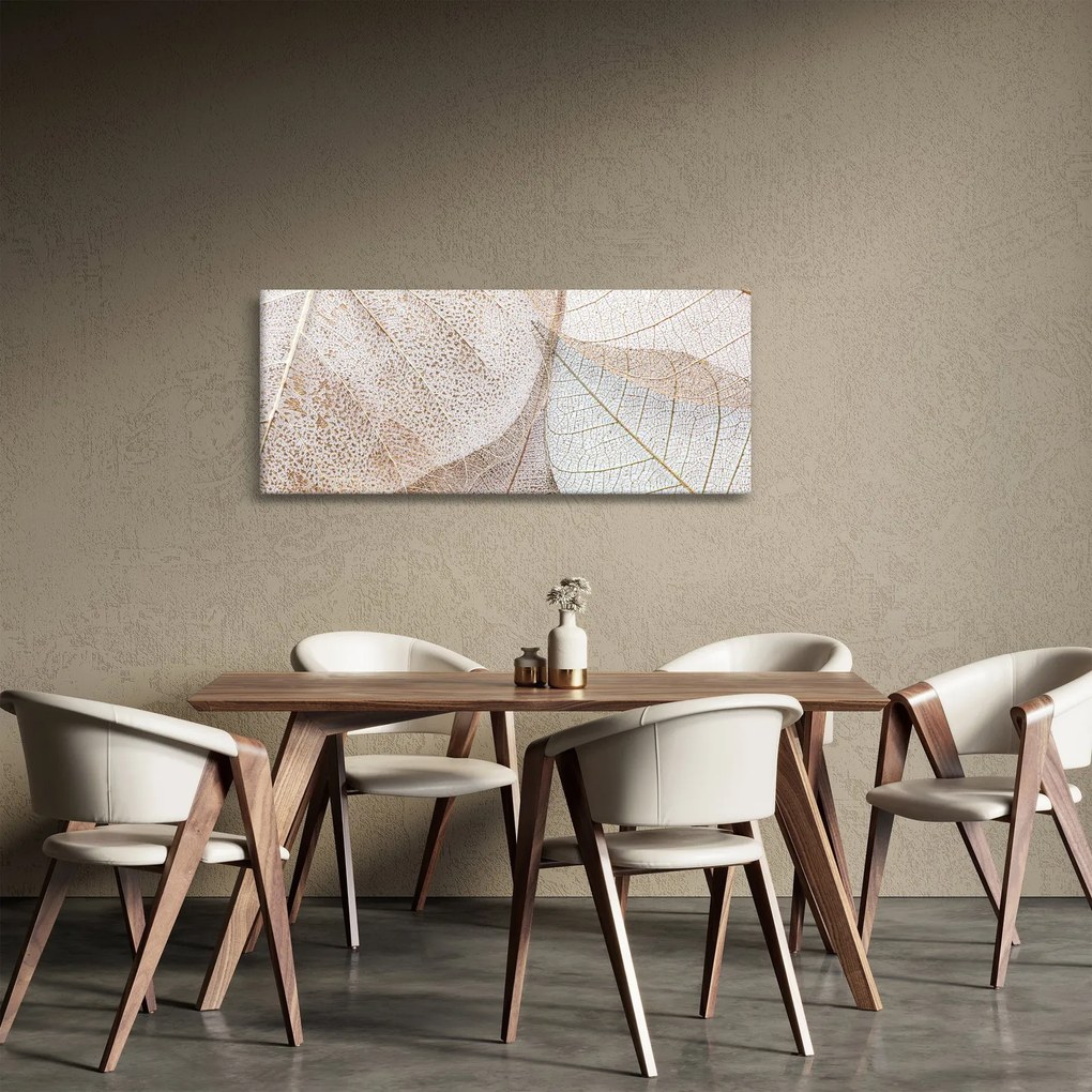 Kép - Bézs levelek (120x50 cm)
