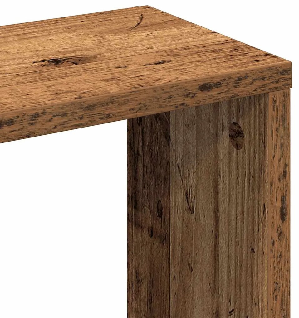 tömör fa fali polc 36 x 16 x 90 cm
