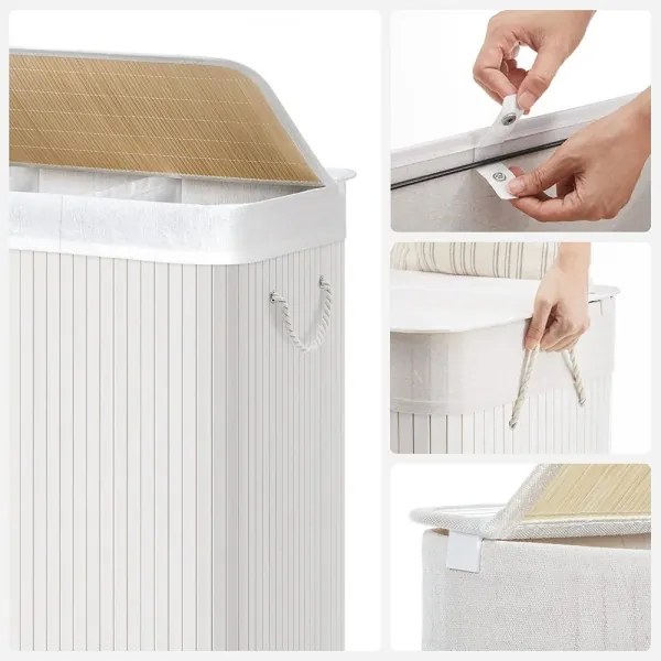 GUS fehér ruhakosár