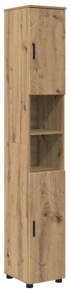 Fürdőszoba bútor szett 4 pcs kézműves tölgy 61 x 35 x 64 cm
