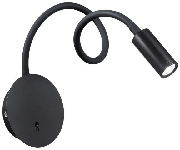 Ideal Lux - LED Rugalmas kicsi lámpa FOCUS LED/3,5W/230V fekete