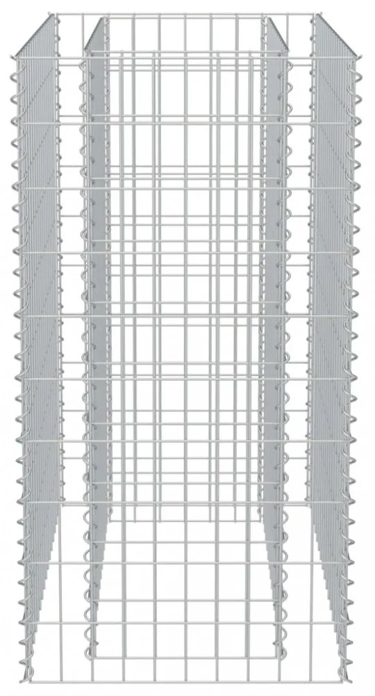 horganyzott acél gabion magaságyás 90 x 50 x 100 cm