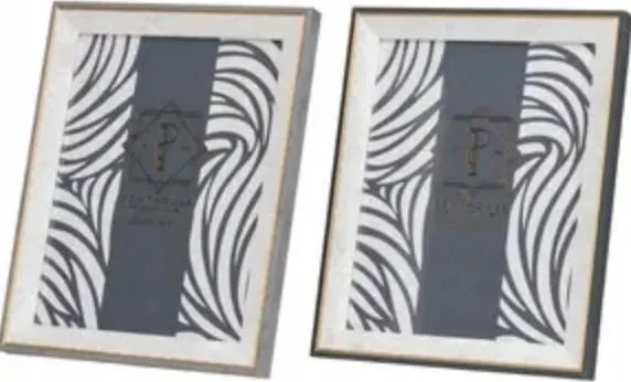 Garpe Képkeret szett 2 db 20x25 cm műanyag szürke/fehér