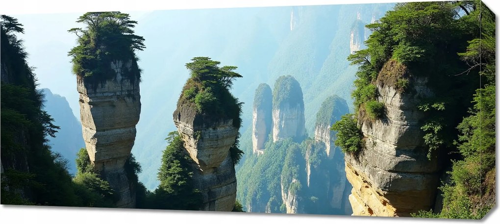 Vászonkép 90x40cm Hálószoba Nappaliba Panoráma Sziklák