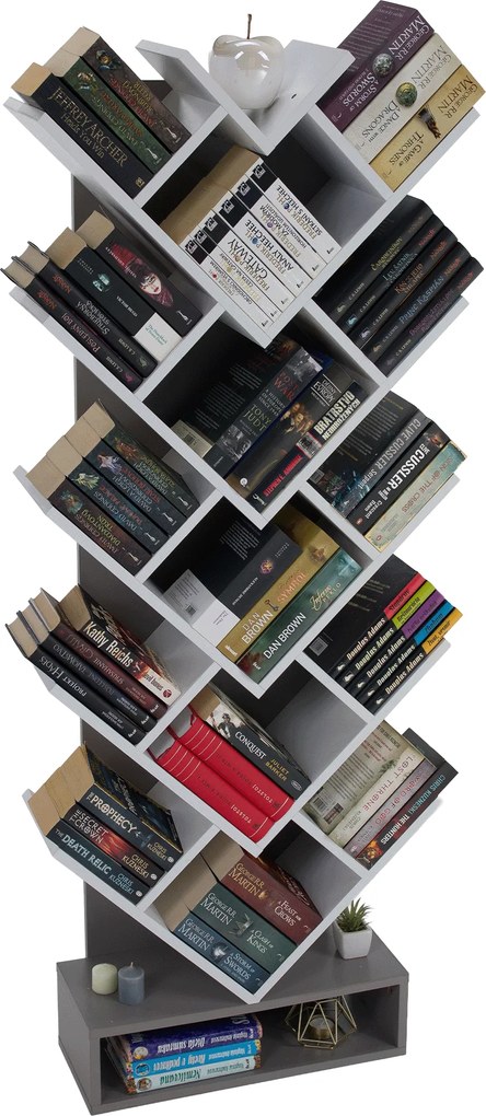 Polcrendszer, szürke/fehér, VEVEY