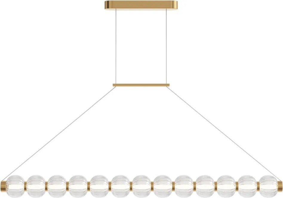 MAYTONI MOD555PL-L18G3K AMULET Modern Led Függesztett Lámpa Átlátszó, Arany LED IP20
