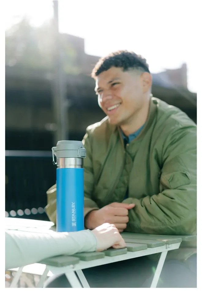 Kék rozsdamentes acél termopalack 1,06 l QUICK FLIP Azure – Stanley