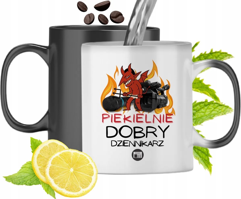 Mágikus Bögre Újságíróknak Színváltós Nyomtatott Fényképpel