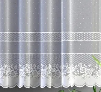 Mg Függöny 652/385 Fehér 300x160cm Kész Szalaggal M