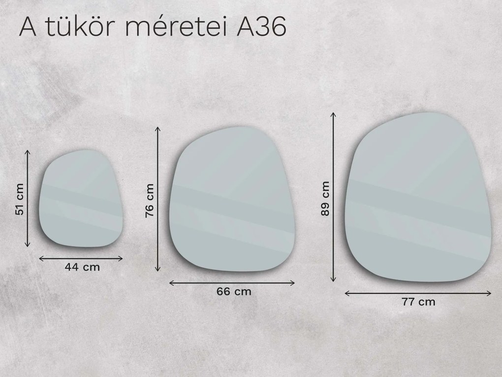 Organikus tükör LED világítással A36