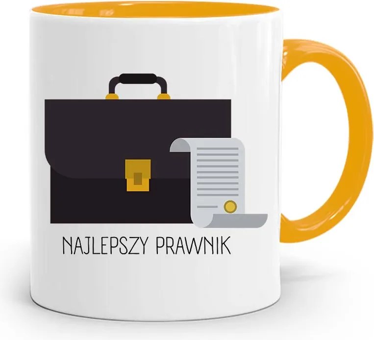 Sárga Ügyvéd Bögre A Legjobb Ügyvéd fényképes nyomtatással