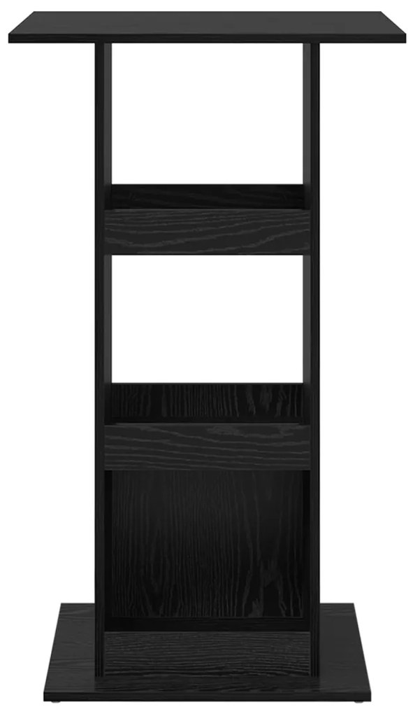 Bárasztal tárolóval Fekete tölgy 60x60x102 cm MDF