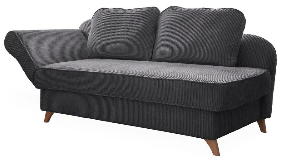 Szürke kordbársony heverő (bal oldali) Chic Charlotte – Miuform