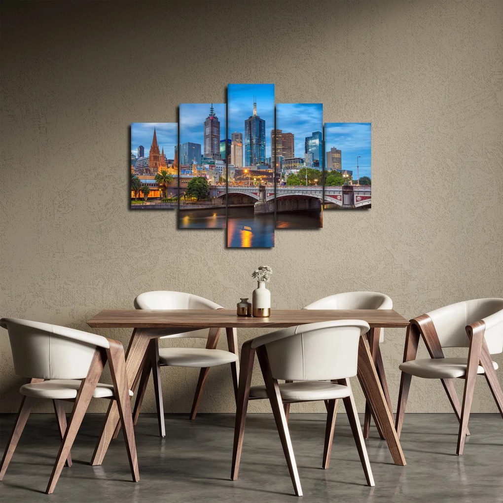 Melbourne város képe (150x105 cm)