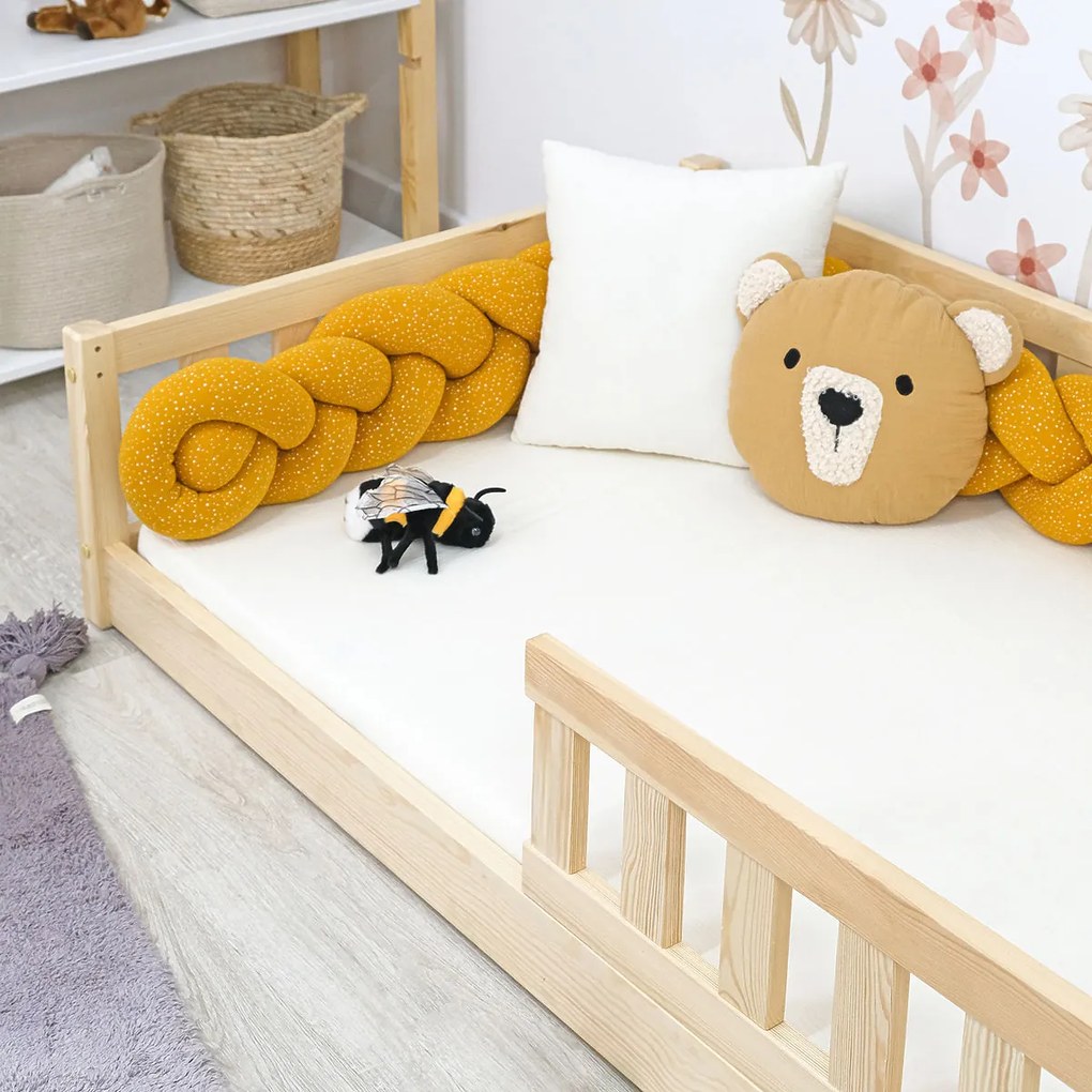 Ourbaby® Montessori Meadow Children's Low Bed - Natural 180x80 cm