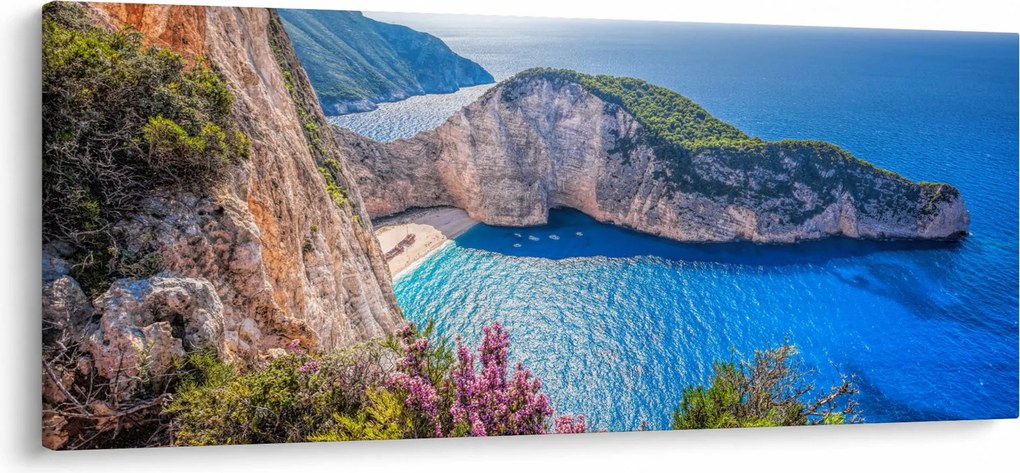 Kép - Navagio strand, Görögország (120x50 cm)