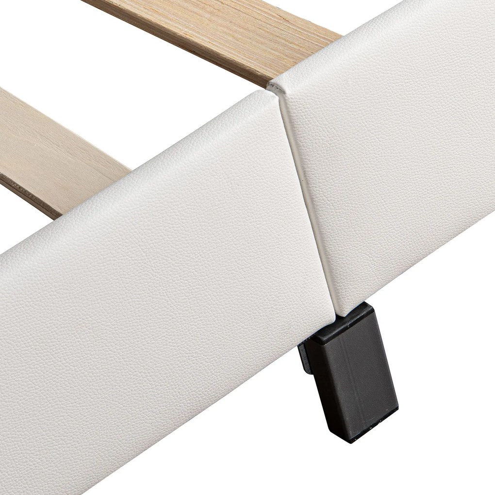 Kárpitozott ágy ,,Párizs" 160 x 200 cm - fehér