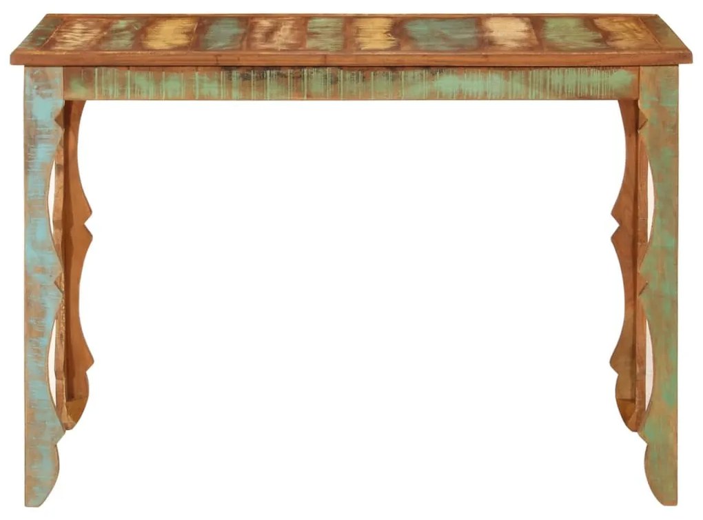 tömör újrahasznosított fa étkezőasztal 110 x 52 x 76 cm
