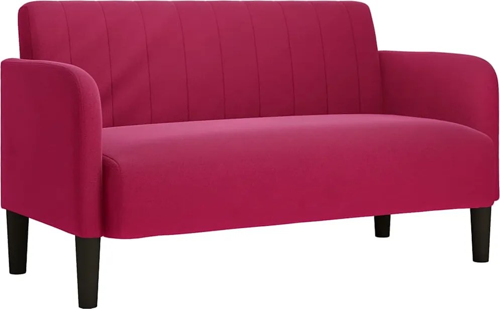 vidaXL bordó bársony loveseat kanapé 109 cm