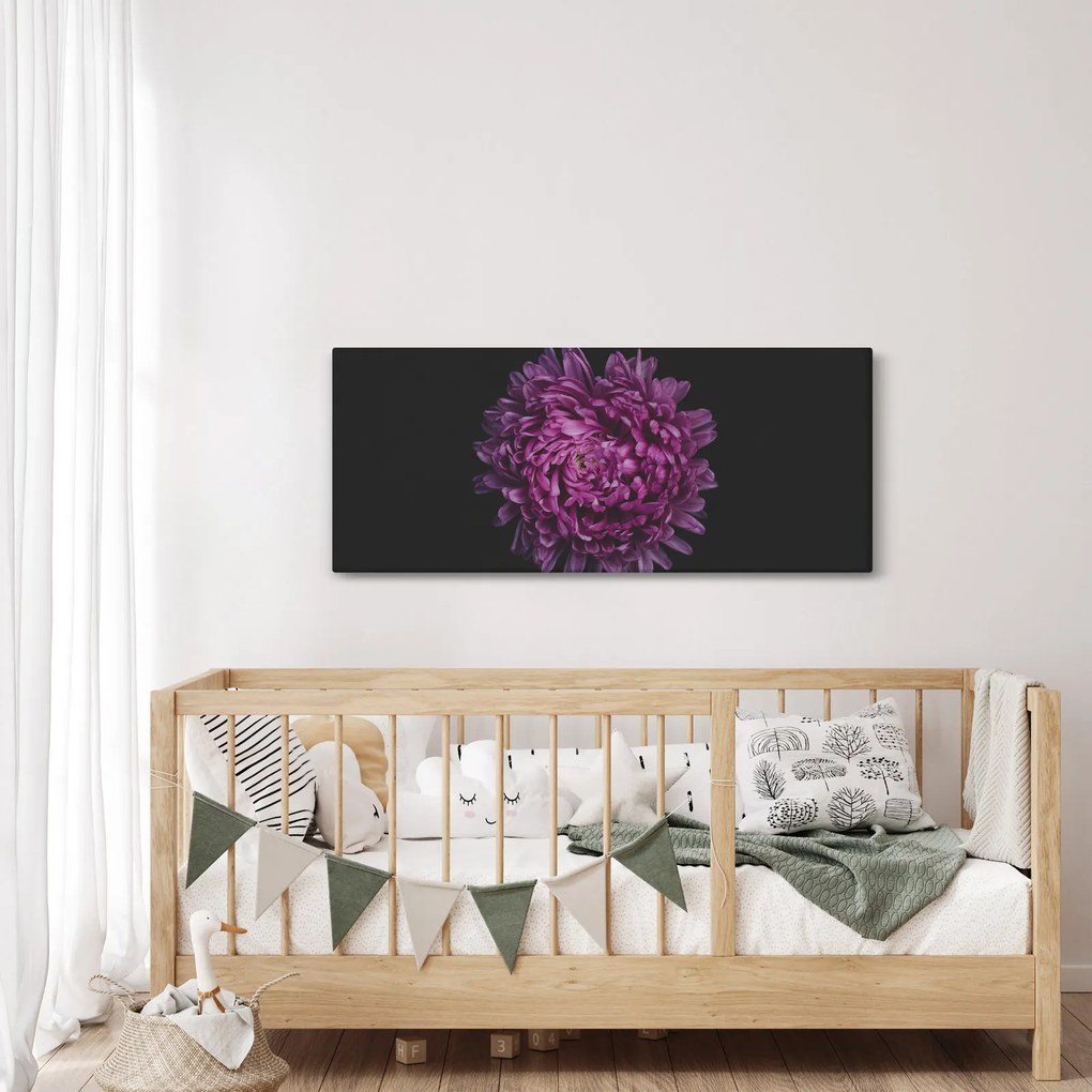 Lila virág képe (120x50 cm)
