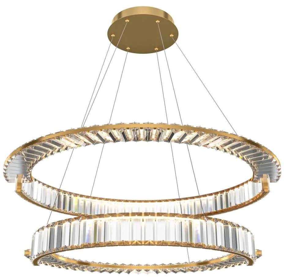 Maytoni P097PL-L90G4K - LED Csillár zsinóron KRONE LED/90W/230V átm. 80,5 cm arany