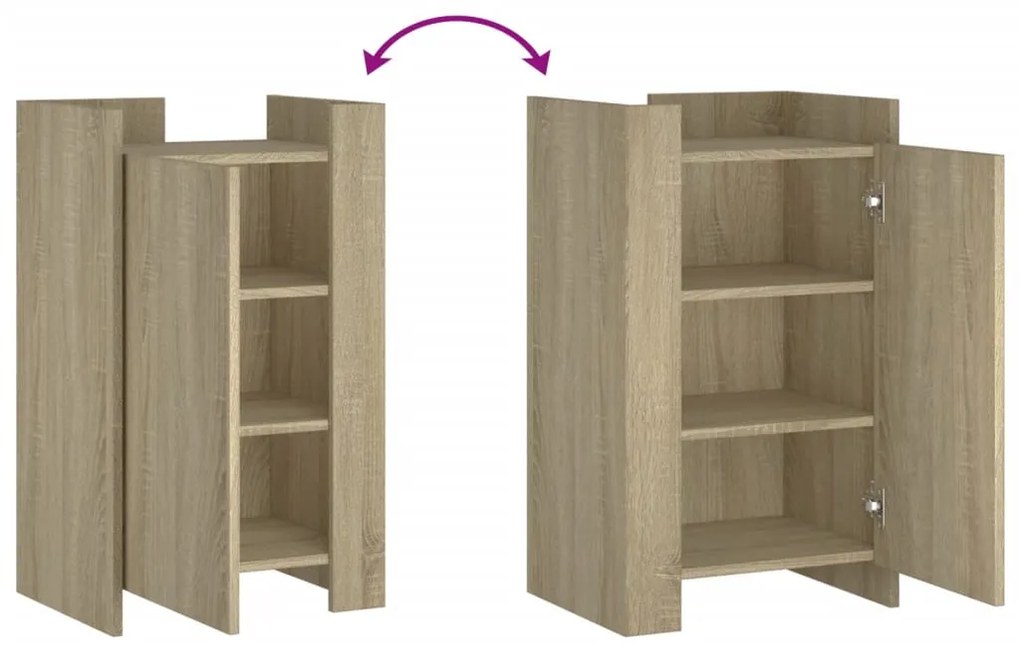 vidaXL sonoma tölgy színű szerelt fa tálalóasztal 45 x 35 x 75 cm