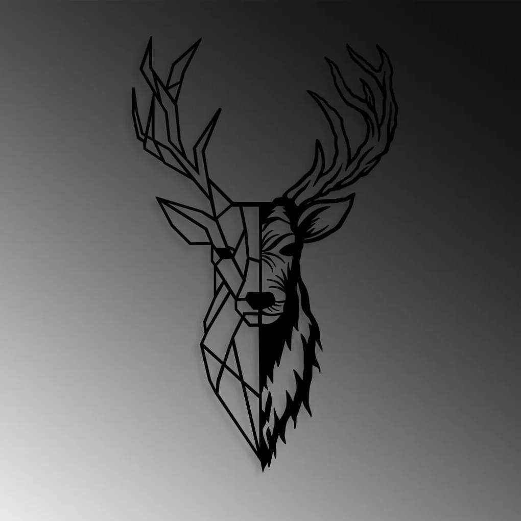 Red Deer 2 fém faldekoráció