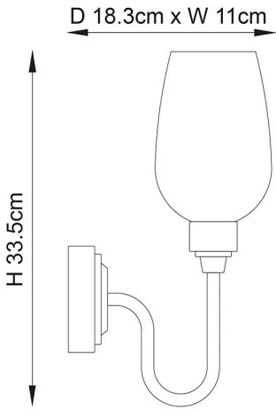 Endon 107792 - Fali lámpa STOURTON 1xE14/6W/230V réz