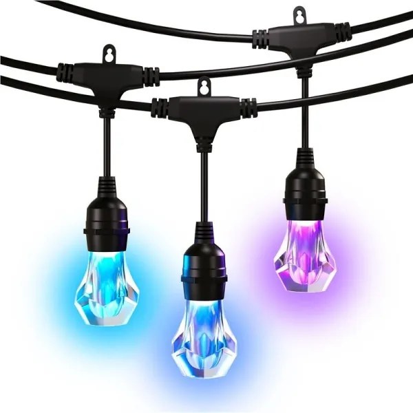 Nanoleaf NF084E00-20SLO- LED RGBWIC Bővítő fényfüzér GIRLANDA 20xLED 15m Wi-Fi IP65