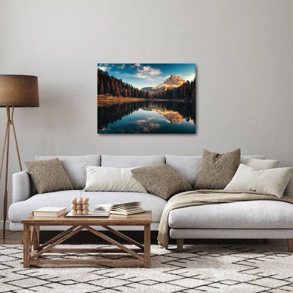Kép - alpesi, olaszország, dolomitok, Antorno (70x50 cm)