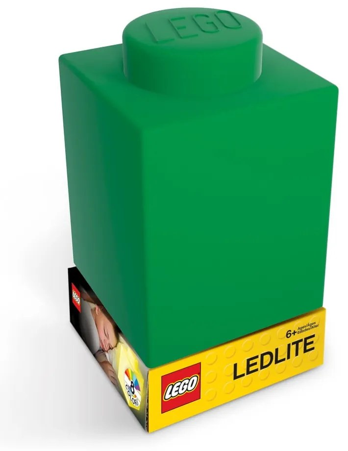 Classic Brick zöld szilikon világító éjjeli lámpa - LEGO®
