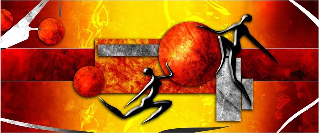 Kép - Az emberiség festménye (120x50 cm)