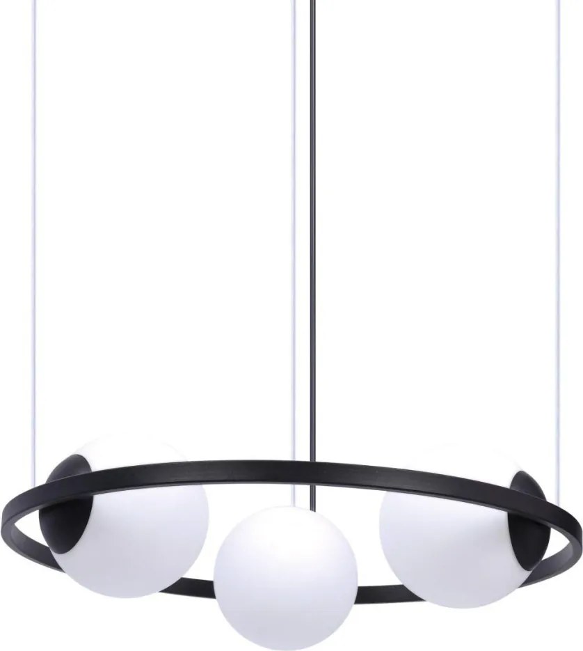 ZUMA LINE 5004 ORBIT Modern Függesztett Lámpa Fehér, Fekete E27 IP20