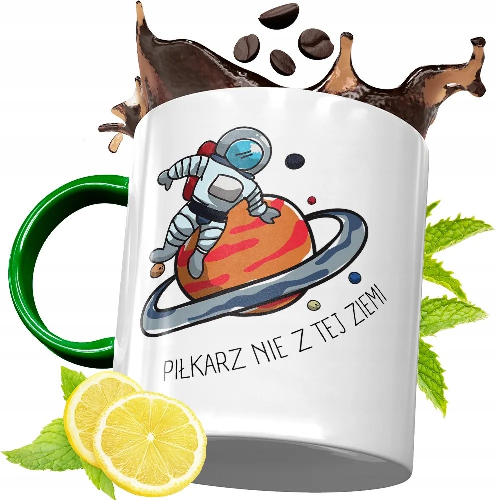 Zöld Bögre Labdarúgónak Születésnapi Ajándék fényképes nyomtatással