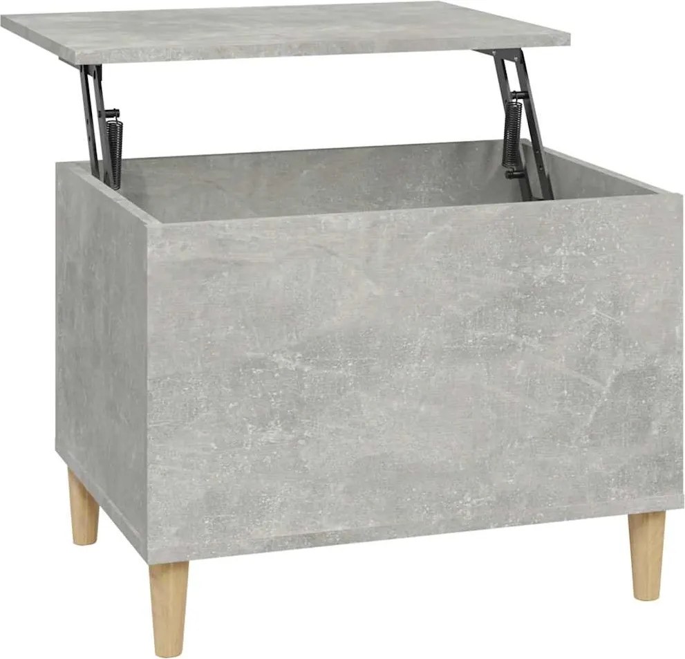 vidaXL betonszürke szerelt fa dohányzóasztal 60 x 44,5 x 45 cm