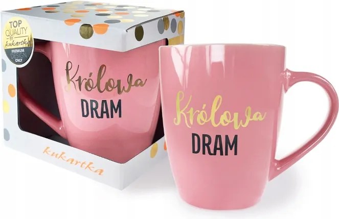 Dram Királynő Bögre Lányoknak Rózsaszín 300ml